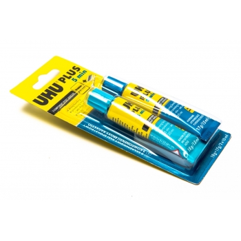 КЛЕЙ ЭПОКСИДНЫЙ ДВУХКОМПОНЕНТНЫЙ "UHU" PLUS ГОЛУБОЙ (30ML) КЛЕЙ ЭПОКСИДНЫЙ ДВУХКОМПОНЕНТНЫЙ "UHU" PLUS ГОЛУБОЙ (30ML)